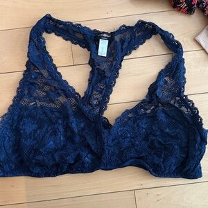 Cosabella XL never say never lace racerback Navy Bralette